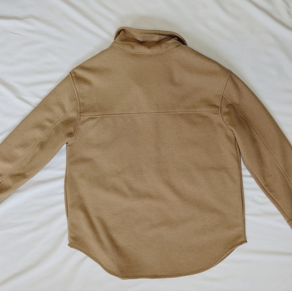 Joie Women's Shacket Oversized Jacket Shirt, Camel Tan, size XL - Picture 4 of 9